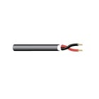 West Penn AQ225BK0500 500' 16AWG 2-Conductor Stranded Aquaseal Cable for Fire Alarms, Black
