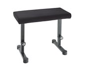 K&M 14086  Height-Adjustrable Keyboard Bench, Black Fabric 