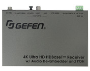 Gefen EXT-UHDA-HBTL-RX  4K Ultra HD HDBaseT Receiver with Audio De-Embedder and POH