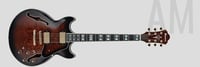 Ibanez AM153QA Artstar 6 String Electric Guitar with Case