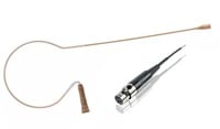 Countryman E6DW7T2SL E6 Directional Earset Mic with TA4F and Low Gain, 2mm Tan