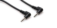 Hosa CMM-103RR  3" 3.5mm TRS-3.5mm TRS Cable w/ Dual Right-Angle Connectors 