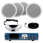 Ceiling Speakers System with Wireless Pendant Microphone & Ceiling Sensor