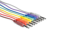Hosa CPP-845 1.5' 1/4" TS to 1/4" TS Patch Cable, 8 Pack