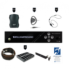 Williams AV FM 557-24 PRO D FM+ Assistive Listening, 24 Receivers + Rack Kit, Dante