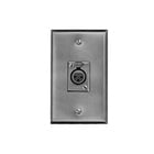 Switchcraft J3FS 3-Pin XLRF Single Gang Wall Plate, Single Rectangular Connector