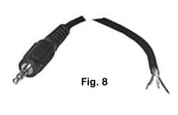 Philmore 44-394B 1/8" Stereo Male to Stripped & Tinned Audio Cable, 6 ft, Bulk Packaging