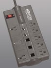 Tripp Lite TLP808TELTV Protect It! 8-Outlet Surge Protector, 8' Cord