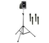 Anchor MegaVox 2 Basic Package 4 Speaker with Stand and Choice of 4 Wireless Mics
