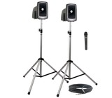 Anchor MegaVox 2 Deluxe Package 1 MEGA2-U2 and MEGA-COMP Speaker, SC-50 Cable, 2x SS-550 Stands and Wireless Mic