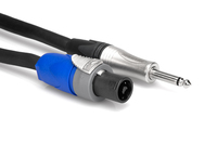 Hosa SKT-203Q 3' Edge Series speakon to 1/4" TS Speaker Cable