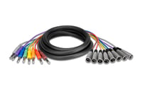 Hosa STX-805M 16.4' 8-Channel Audio Snake, 1/4" TRS to XLRM