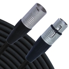 Rapco RM1-40 40' RM1 Series XLRF to XLRM Microphone Cable, Black