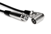 Hosa XRR-110 10' XLRF to Right-Angle XLRM Cable