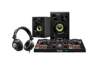 Hercules DJ DJLearning Kit Features Control Surface, Headphones, Monitors, Software