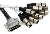 Pro Co DA88XF-5 5' DB25, 8-Channel XLRF Snake