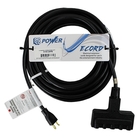 Pro Co E143-1PB 1' Extension Cord with 14AWG, 3C and 3-Outlet Power Block