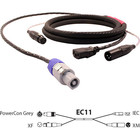 Pro Co EC11-100 100' Combo Cable with XLR and Grey powerCON to IEC