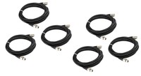 Cable Up MIC-25-SIX-K Cable, XLR to XLR 25ft Black 6-Pack