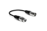 Hosa DMX-306 6" DMX Adapter Cable, XL3M to XLR5F