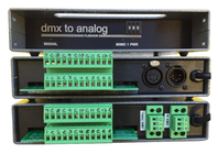 Doug Fleenor Design DMX12ANL-TB 12-Channel DMX to Analog Converter, 0-10V Output, Terminal Blocks