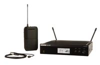 Shure BLX14R/W93-J11 BLX Series Single-Channel Rackmount Wireless Mic System with WL93 Lavalier, J11 Band (596-608, 614-616MHz)