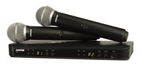 Shure BLX288/PG58-J11 Dual-Channel Wireless Vocal System with two PG58 Handheld Mics, J11 Band