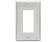 RDL CP-1S  Single Gang Wall Plate, Stainless Steel 
