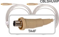 Galaxy Audio CBLSHUWP  Waterproof Replacement Cable, Shure TA4F Connector 