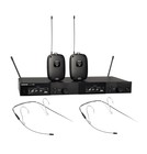 Shure SLXD14D/DH5-MTQG-G58 Dual WIreless System with two Bodypacks and two Headset Mics
