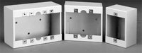 Lowell P1X-3 Steel Surface Mount Box for 3 Gang Devices, 2.5" Deep, White