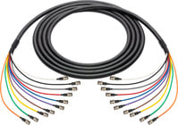 Laird Digital Cinema BNC-10SNK-006  6' 3G/HD-SDI 10-Channel BNC Thin Profile 23AWG Snake Cable 