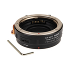 Fotodiox Inc. EOS-MFT-FUSION The Fotodiox EOS-MFT-FUSION adapter allows Canon EOS (EF/EF-S) D/SLR lenses to be mounted to Micro Four Thirds (MFT, M4/3) mount mirrorless cameras.