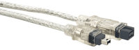 15' FireWire 800 Cable, 9-pin to 4-pin