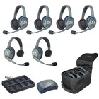 Eartec Co HUB624 Eartec UltraLITE/HUB Full Duplex Wireless Intercom System w/ 6 Headsets