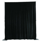 Da-Lite 36793 [Restock Item] 48" x 156" Ultra Velour Drapery Panel, Black