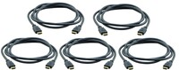 Kramer C-HM/HM-6-PK5-K 6' HDMI to HDMI CABLE , 5 PACK