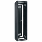 Lowell LSER-4427  Rack-Seismic-44U, 27in Deep, 1pr Adj Rails, Rear Door, Blk 