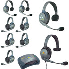 Eartec Co HUB935MXS Eartec UltraLITE/HUB Full Duplex Wireless Intercom System w/ 9 Headsets