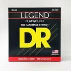 DR Strings FL5-45 Polished Flatwound Stainless Steel Bass Strings, 5-String Medium 45-125