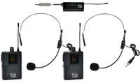 Galaxy Audio GTU-SSP5AB  Mini wireless system, 2 headsets, dual receiver 