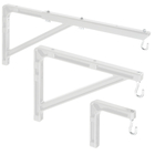 Da-Lite 98035 [Restock Item] 6" Wall Mounting and Extension Brackets, Black No. 6, Pair