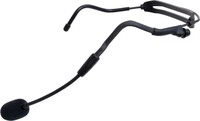 Galaxy Audio SP-H207 Waterproof Fitness Mic with Replaceable Cable, Black