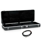 Gator GC-ELECTRIC-25-K  Deluxe Molded Electric Guitar Case with 25' Instrument Cable 