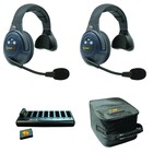Eartec Co EVX2S Full Duplex Wireless Intercom System W/ 2 Headsets