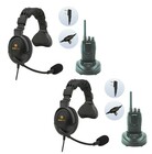 Eartec Co 2 SC-1000 Radios w/ Proline Single Inline PTT SC-1000 System