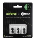 Shure EACYF1-6S 6 Piece (3 pairs) 100 Series Comply Foam Sleeves, Small