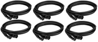 Hosa HMIC-020-PK2-K 6 Microphone Cable Stage Bundle