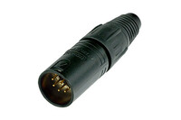 Neutrik NC7MX-B 7-pin XLRM Cable Connector, Black with Gold Contacts