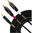 Mogami GOLD-352-RCA03 3.5mm TRS to Dual RCA Cable